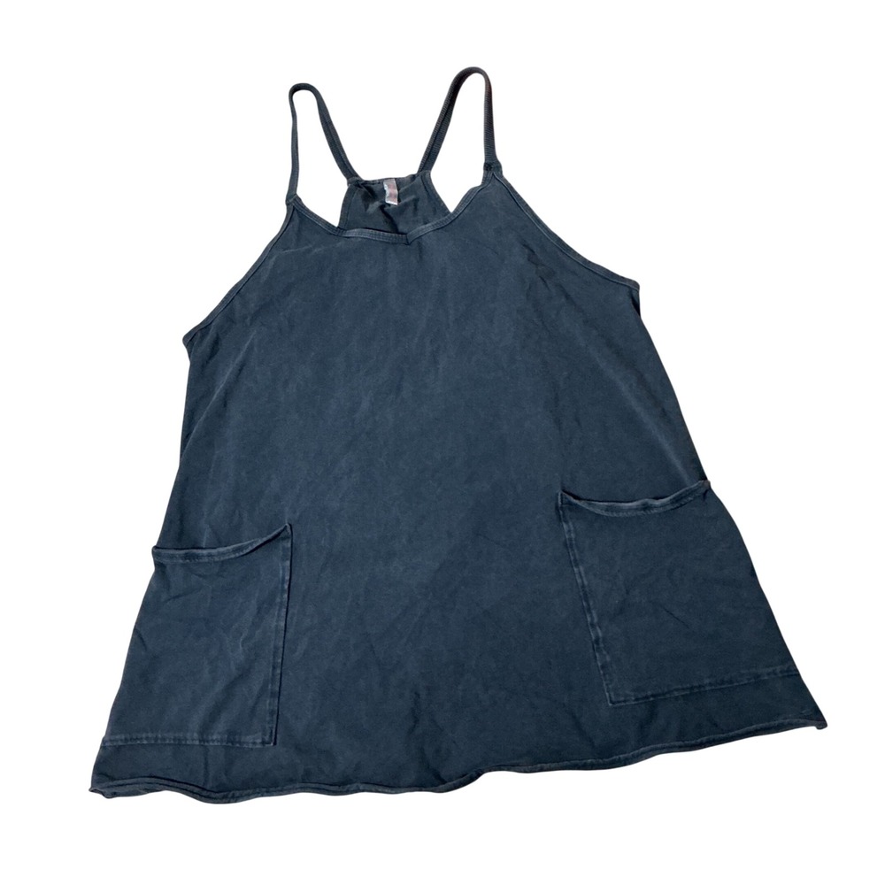 Free People FP Movement Hot Shot Mini Dress Womens S Black Romper Liner Pockets